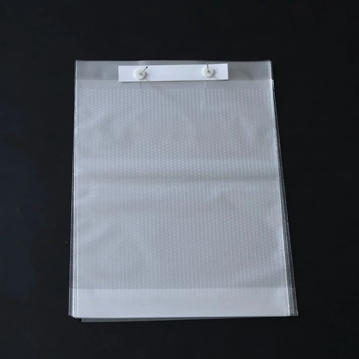 Transparent plastic microporous bread bag
