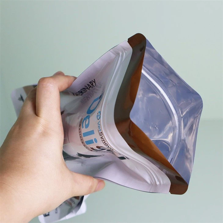 Self-supporting ziplock pet snack bag